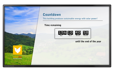 Slide module countdown